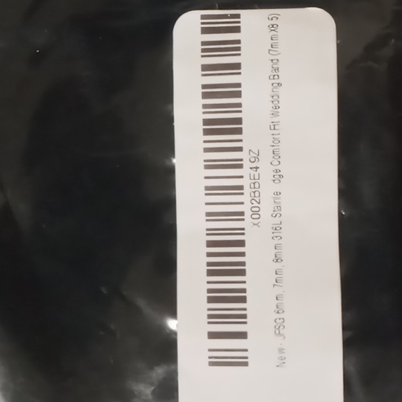 JFSG Wedding band stainless size 8.5 - Picture 6 of 7
